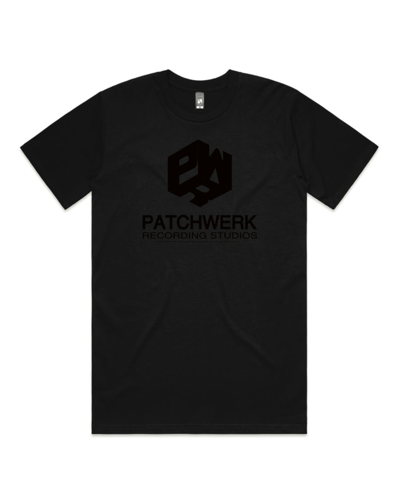 Patchwerk Recording Studios Tee Shirt (Black on Black)