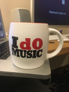 I dO MUSIC Mug ( 20 oz.) White & Red