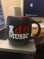 I dO MUSIC Mug (20 0z.) Black & Red