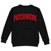 Patchwerk Premium Embroidered Sweatshirts (Red on Black)